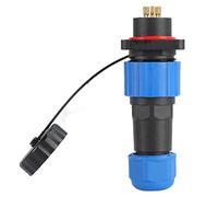 Haofy Conector de Alimentación de Aviación Cuadrado Impermeable IP68 Carcasa Duradera para Equipos de Comunicación, Instrumentos, Computadoras PA66, X 1,5 Mm para Máquinas Controladas por Programa