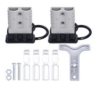 Haofy Conector de Alimentación de Batería de Conexión Rápida Resistente, 600 V, Paquete de 4 para Coches de Carreras, Camiones, Aplicaciones de Alta Temperatura (Grey)