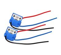 Haofy Conector de Enchufe Acodado de Cerámica de Calidad, Arnés de Cables de Transmisión Estable para Modernización de Luces Antiniebla, 2 Piezas para Conversión de Faros de Automóvil