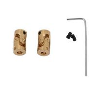 Haofy Conector de Motor de Junta Universal de Acoplamiento de Eje Premium, 2 uds., para Modelos de Coches, Barcos, Robots, Latón, 3x3mm