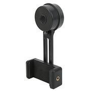 Haofy Conector de Teléfono para Telescopio, Soporte Digiscoping Ajustable para Fotografía Sencilla, Plástico Duradero, 13x5x4,5 Cm, 1 Unidad (Black)