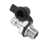 Haofy Conector de Válvula de Recarga de CO2 de Rosca Macho, Adaptador de Acero Inoxidable, Enchufe Rápido 1/8NPT, Ideal para Reemplazo de Cilindro de CO2