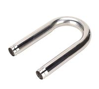 Haofy Conector en Forma de U para Acuario, Tubo de Acero Inoxidable para una Fácil Instalación, Evita la Acumulación de CO2, para Peceras y Bombas de Aire (1/4 Circunferencia de la Cabeza de 17,5 a