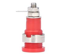 Haofy Conector Tipo Banana de 4 Mm Accesorios de Prueba Eléctricos Duraderos Ideal para Equipos Electrónicos y Industriales 50 Piezas Latón ABS Niquelado (rojo)