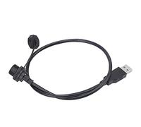 Haofy Conector USB Impermeable de Montaje en Panel con Bloqueo de Rosca para Maquinaria de Equipos Impermeables para Exteriores IOT, Latón PA66, E10TPC-TF-F/U3-A-M (1M)