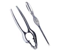 Haofy Conjunto de Cuchara de Horquilla de Cangrejo de Acero Inoxidable Duradero Kit de Herramientas Práctico y Eficiente para Extraer Carne de Cangrejo, Adecuada para Diferentes Personas