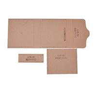 Haofy Conjunto de Plantillas para Monedero, Plantilla de Cartera Acrílica de para Manualidades de Monedero Hechas a Mano, Ligeras y Duraderas para Artesanos