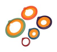 Haofy Conjunto de Tapa de Sellado Juego de Cubierta de Almacenamiento de Alimentos Anti -envejecimiento Multifuncional con Eficiente Sellado de Plástico Redondea para Cocina