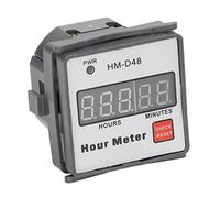 Haofy Contador Horario Digital Temporizador de Cronometraje Preciso para Equipos de Motor, Calibre AC 220 V 0-999,99 H para Sistemas Industriales