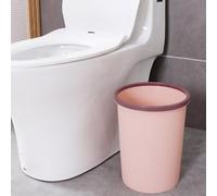 Haofy Contenedor de Basura de Plástico Moderno y Elegante, Bote de Basura Exquisito para Cocina, Baño, Material Duradero de 9,8x9,1 Pulgadas (pequeño rosa)