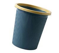 Haofy Contenedor de Basura de Plástico Moderno y Elegante, Bote de Basura Exquisito para Cocina, Baño, Material Duradero de 9,8x9,1 Pulgadas (Pequeño Azul Oscuro)