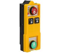 Haofy Control Remoto del Polipasto Carcasa Robusta 2 Interruptores de Llave 3 Controladores Inalámbricos ABS de Prueba para Grúas Superiores (ABS)