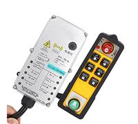 Haofy Controlador de Polipasto Industrial Resistente Al Agua para Elevación de Grúa, YU-6 de Control Remoto Eléctrico a Prueba de 3 para Transportador/CNC/maquinaria de Minería de Carbón (plástico)