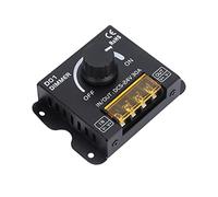 Haofy Controlador de Tira de Luz LED de 2 Canales con Perilla Giratoria y Módulo de Atenuación Remoto DC5V-24V para Bar en el Hogar, Sala de Entretenimiento, Interior de RV