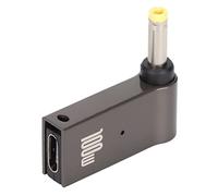 Haofy Convertidor de Carga PD, Chip Inteligente Ligero de 100W para Ordenador Portátil, Conector Adaptador de Fuente de Alimentación para Oficina, Viajes, Aleación de Aluminio
