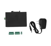 Haofy Convertidor de Fibra RS232 RS485 RS422, Operación Simple del Eje Serial RS232 RS485 RS422 de 8 Puertos para Transporte Bidireccional (Enchufe de la UE)