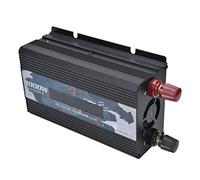 Haofy Convertidor de Potencia Inteligente de 3000W con Pantalla de Aleación de Aluminio DC12V a AC220V Inversores de Potencia Protección Inteligente de Ocho Bits (Negro)