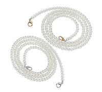 Haofy Correa de Hombro Desmontable de Cadena de Bolsa de Plástico de Metal para Bolsos Carteras, Bolsos de Mensajero Plateado Dorado 2 Piezas (Plástico, metal 4)