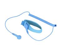 Haofy Correa de Muñeca a Prueba de Estática con Cable de Conexión a Tierra, Cubierta de PU Resistente Al Desgaste, Hebilla Elástica Ajustable, para Protección de PC (BLUE)