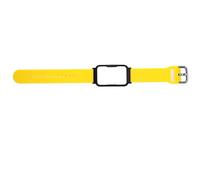 Haofy Correa de Reloj, Correa de Reloj Suave y Transpirable de 20 Mm con Estuche para Free (amarillo + carcasa negra)