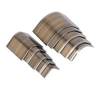 Haofy Cortador de Extremo de Cuero en Forma de V, Herramienta de Perforación de Acero Afilado para Cortes Suaves, Ideal para Proyectos de Cuero de Bricolaje, Paquete de 10 Cortadores (ronda poco