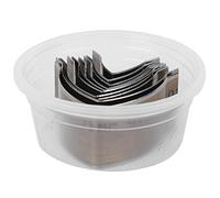 Haofy Cortador de Extremo de Cuero en Forma de V, Herramienta de Perforación de Acero Afilado para Cortes Suaves, Ideal para Proyectos de Cuero de Bricolaje, Paquete de 10 Cortadores (cola de espada)