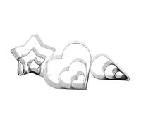 Haofy Cortador de Plantillas para Manualidades de Cuero de para Creadores Creativos, 9 Troqueles de Molde para Cortar Cuero con Forma de Gota de Agua en Forma de Corazón para Varios Proyectos de