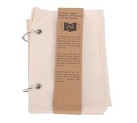Haofy Cuaderno de Bocetos de Tela en Blanco, Diario de Arte de Lino con Innovador Diseño Plegable para Almacenamiento Seguro, Experiencia de Dibujo Suave, Páginas Desmontables, 6,7 X