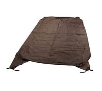 Haofy Cubierta Antipolvo para Mesa de Pong, Tela Oxford 210D, Impermeable, Protector Solar a Prueba de Lluvia, Cubierta para Patio con Revestimiento de Plata y Diseño de Cerradura (Café)