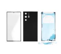 Haofy Cubierta de Lente de Vidrio Exterior del Teléfono y Cubierta de Vidrio Trasera Puerta de la Carcasa Kit de Reparación S22 Ultra 5G Fácil de Instalar con Kit de Herramientas (Black)
