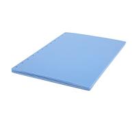 Haofy Cubierta del Cuaderno Azul, el Planificador de Discos de 10 Piezas Cubre Cubiertas de Carpetas de Organizador Personal de Papel de Disco con Agujero de Champiñones, Textura Helada, Diseño