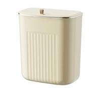 Haofy Cubo de Basura Montado en la Pared, Ahorro de Espacio, Gran Capacidad para Cocina, Sala de Estar, Baño, Bote de Basura Colgante, Plástico de, Tamaño S 9,6 X 7,9 X 5, Pulgadas (L)