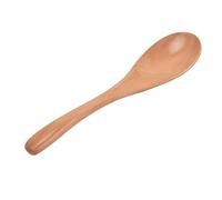 Haofy Cuchara de Madera 100%, Antiadherente, Resistente Al Calor, Utensilio de Cocina para el Hogar, Cocina, Restaurante, Cantina, Uso Diario, Apartamentos Pequeños (16 cm de largo)