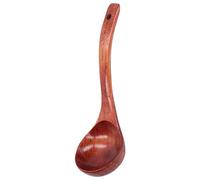 Haofy Cuchara de Madera de con Largo de 12 Pulgadas, Cucharón de Sopa Resistente Al Calor para Utensilios de Cocina Antiadherentes, Ideal para Uso Doméstico y en Restaurantes (24)