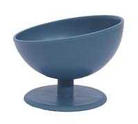 Haofy Cuenco para Mascotas Antivuelco de Gran Capacidad para Comida, Agua, Gato, Cuenco Elevado Inclinado para Protección del Cuello, Elevado de Plástico para Diseños de Decoración del Hogar (Azul