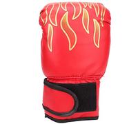 Haofy de Boxing para Niños con Diseño Transpirable, Fuerte Rebote para Entrenamiento de Karate y Muay Thai, PU, Rojo/Negro/, 1 par (Niños (30-40 cm/11,81-15,75 Pulgadas, 7 cm/2,8)