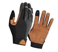 Haofy de Ciclismo con Absorción de Impactos Antideslizantes y Dedos Completos para Pantalla Táctil de Motociclismo (M)