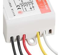 Haofy de Interruptor de Control Remoto Inalámbrico Controlador de Lámpara de Luz de 220 V de para Lámpara Fluorescente, Luz LED, Distancia de Control Remoto de 20 M para Uso en la Oficina en el