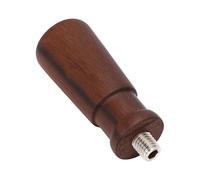 Haofy de Portafiltro de Rosca M10 de Madera de Nogal para Pro Rancilio Silvia, Actualización de de café Ergonómico de 40 G para Portafiltro sin Fondo de 58 Mm y 54 Mm con Base