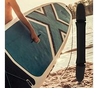 Haofy de Tabla de Surf de Neopreno PU Negro, Agarre Ligero y Duradero para Entusiastas del Surf, Sujeción Cómoda, Fácil Instalación, Tamaño Pequeño 11,4 Pulgadas