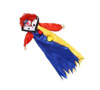 Haofy Decoración Colgante de Muñeca de Payaso Espeluznante, Accesorio Interior de Tela No Tejida Espeluznante para Configuración de Fiesta en Casa Encantada Agregue un Ambiente Suspendiendo de