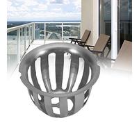 Haofy Desagüe de Piso para el Hogar de Acero Inoxidable de Forma Redonda de Primera Calidad, Aspecto Hermoso, Prevenir la Obstrucción de Ratas para Balcón, 2 Piezas (75 mm/3 Pulgadas)