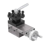 Haofy Deslizador Compacto del Poste de la Herramienta del Mini Torno, Abrazadera del Tornillo del Portaherramientas del Torno con el Recorrido Deslizante 65 Mm para el 220x400, Accesorio Esencial