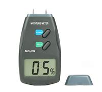 Haofy Detector de Medidor de Humedad de Madera LCD Digital de Alta Precisión para Probar el Contenido de Agua de Madera, Papel, bambú, Hierbas Adecuado para Entusiastas de la Carpintería Negro