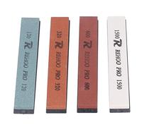 Haofy Didingador de Cuchillo de 4 Piezas Estado Fácil Kit de Afilado Completo Fácil de Limpiar, Mutar la Piedra Blanca para Tijeras de Cocina Doméstica, Cincel