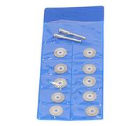 Haofy Disco de Corte de Diamante Juego de Muelas Abrasivas Eficientes de 10 Piezas para Proceso de Piedra y Metal de Madera con Bielas, para Herramientas Rotativas y Herramientas Neumáticas (16mm)