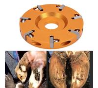 Haofy Disco de Corte de Pezuñas 7 Dientes Muela Abrasiva de Corte de Pezuñas para Ganado para Accesorio de Amoladora Angular Aleación de Aluminio Acero Inoxidable Uso de Doble Cara