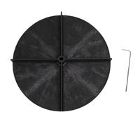 Haofy Disco Giratorio Esparcidor de Repuesto de 8 Pulgadas para ATVS15A UTVS16, Placa Giratoria ABS con Tornillo de Fijación para Fertilizante de Semillas de Sal, Patrón de Dispersión
