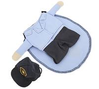 Haofy Disfraz de Portador de Correo para Mascotas, Ropa Suave y Divertida para Perros y Gatos Pequeños, Adorable Traje de Mensajería para Fiestas de Navidad Halloween, Traje de Poliéster para Uso (L)