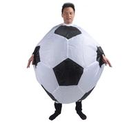 Haofy Disfraz Inflable de Fútbol Traje de Poliéster Liviano con Soplador de Aire a Batería para Adultos Fiestas de Carnaval de Halloween Diseño Cómodo y Divertido que Garantiza un Uso Prolongado Al